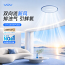 VOV新型新风系统S7 PRO空气新风机家用除甲醛除烟味宠物换气除尘一体机净化器静音智能 吊顶式 80-119㎡ 【S7Pro新风排风】 含安装