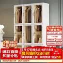 蚂蚁盒子一体免安装衣柜卧室家用简易组装柜子折叠加粗加厚塑料收纳储物柜