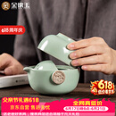 金镶玉功夫旅行茶具套装泡茶壶 快客杯飘逸杯盖碗汝窑 祥龙快客杯