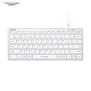 双飞燕FX51轻音键盘有线笔记本台式电脑办公可携式飞时代 FX51[灰白] 标配否无
