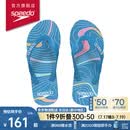 速比涛（Speedo）拖鞋柔性EVA防滑防臭人字拖拖鞋2024新款 户外休闲沙滩凉拖夹趾拖 蓝色(男款) 7