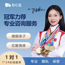 知心说心理咨询服务在线家庭矛盾修复情绪压力抑郁焦虑指导恋爱婚姻复合产后抑郁情感咨询职场规划亲子教育疏导咨询 心理咨询 100