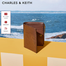 CHARLES&KEITH质感纯色包包女包多卡位短款钱包女士生日礼物送女友CK6-10680907 Chocolate巧克力色 XXS
