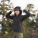 灰壳美利奴羊毛棉服轻量化女冬季加厚保暖棉衣P户外防风连帽外套 黑色 XL 建议130-145斤左右