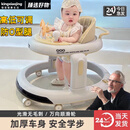 KINGXIAOJING婴儿学步车三合一多功能婴儿车6到18个月宝宝防o型腿助步车 【高配活力橙】餐盘+音乐玩具盘+灯光音乐+万向轮+