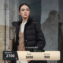 KOLON SPORT/可隆户外羽绒服 女士防风防泼水中量鹅绒夹克 LKDJ5WTT44-BK 黑色 M 165/88A