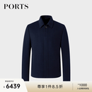 PORTS宝姿男装羊绒保暖百搭毛呢大衣ML9C022LZH006 藏青色 XL