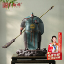 玺翰雅（ROYHOYE）宜兴精品创意手工高档可养紫砂关公武财神茶宠大号中式工艺品摆件 关云长