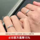 慕呈（MuurceeR）情侣戒指一对一人一只【可刻字】猫咪日记对戒银戒指生日礼物送男 可代写贺卡