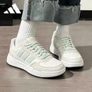 阿迪达斯（adidas）板鞋女鞋夏季透气情侣简约小白鞋软底舒适减震休闲鞋  矾土棕 37