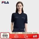 FILA 斐乐官方女子编织衫2026夏季基础百搭短装休闲短袖上衣