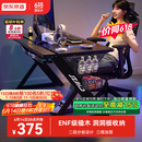京东京造泰坦A3电竞桌台式电脑桌子实木ENF级家用书桌办公桌碳纤维纹1.4m