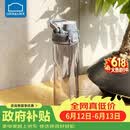 乐扣乐扣（LOCK&LOCK）人鱼线塑料运动水杯夏天便携水壶带刻度提手男女水杯子700ML灰色