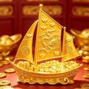 【一帆风顺】臻品新款祥龙满载而归招財進寶帆船饰品 【一帆风顺】財源廣進 帆船摆件