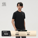 KOLON SPORT/可隆SECO圆领T恤 男士户外消臭防晒UPF50+吸湿速干短袖上衣 LHRT6MTT27-BK 黑色 XL 180/100A