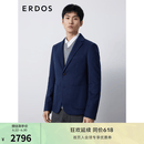 ERDOS 通勤羊绒单排两粒扣西装商务正装职场宴会婚礼男西服外套 藏蓝 M 170/92A
