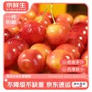 京鲜生国产雷尼尔黄车大樱桃净重1.8斤J级/26-28mm生鲜应季水果源头直发