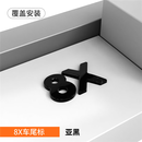 点缤（DIANBING）适用于极氪8X9X前后黑化车标全套字母武士汽车改装饰配件用品大全 【8X】金属覆盖标哑黑/1件套