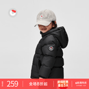 保姆鹅 儿童羽绒服宝宝短款加厚白鸭绒外套男童女童保暖防风冬[NG2637] 黑 130
