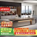 古朝老板桌总裁办公桌大班台主管经理桌办公家具桌椅组合【E0级板材】 3.2米老板桌+老板椅+3.2米文件柜