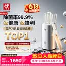 双立人（ZWILLING）【重磅新品】Pollux大白盾PRO除菌抗菌钛金刀具菜刀家用刀具全套水果刀刀具套装6件套