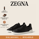 Zegna[明星同款]杰尼亚男鞋Triple Stitch™SECONDSKIN休闲鞋 黑色 42 (8)