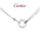 卡地亚（Cartier）LOVE系列18K白金单环镶嵌钻石项链  B7219400 京东自营