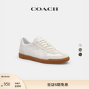 蔻驰（COACH）男士男鞋ELLIS运动鞋系带平底鞋德训鞋轻便轻奢休闲 亮白色 42.5