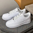 NIKE 儿童 AIR FORCE 1 AF1空军一号女子小白鞋板鞋运动鞋休闲鞋 DD8959-100 白色 38.5