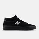 NEW BALANCE男女运动板鞋低帮黑色街头潮流日常休闲滑板鞋复古板鞋经典N字 BLACK with WHITE 36