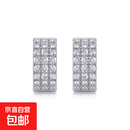 S925银耳环新款耳圈耳钉耳饰品莫桑石耳扣轻奢感 莫桑钻2mm
