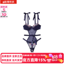 维多利亚的秘密（Victoria's Secret）VictoriasSecret维密宝石刺绣蕾丝连体衣女款黑色 黑色 S