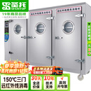 圣托（shentop）远红外线高温可视玻璃 商用消毒柜 201不锈钢三门 饭店厨房消毒碗柜 RTP1700-Z31