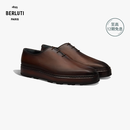 BERLUTI 26早秋新品男鞋Alessandro Alto皮革系带牛津鞋 深栗色 43.5 /095