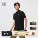 KOLON SPORT/可隆户外休闲衣 男士抗皱透湿AIRMESH热压POLO衫 LHPT6MN087-BK 黑色 （尺码偏小） XL 180/100A