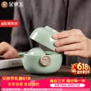 金镶玉功夫旅行茶具套装泡茶壶 快客杯飘逸杯盖碗汝窑 祥龙快客杯