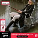 HUNTER雨靴户外露营女鞋惠灵顿经典英伦防水防滑骑士靴女长筒女靴高筒靴 哑光黑色/BLK 38