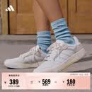 adidas ENTRAP美式校园风运动少年感复古篮球风板鞋男女阿迪达斯 米白色/灰色   37