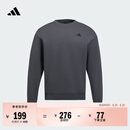 adidas休闲加厚圆领运动卫衣套头衫男女阿迪达斯官方轻运动   深灰   L