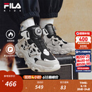 斐乐FILA儿童童鞋棉靴2025年冬季新款男女中大童儿童棉鞋 黑/卷轴棕-BA 35 内长22.0cm