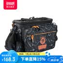 国王路亚路亚包多功能腰包斜挎单肩包钓鱼背包耐磨渔具包 黑色