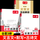 【官方正版】一本高中文言文完全解读 高中语文必背古诗文 2027备考 2026新版 高中文言文全解 高中必背的古诗词和文言文 高中文言文古诗全解一本通 高中必备古诗词和文言文 一本高中必背古诗文 【3