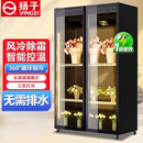 扬子（YANGZI）全屏展示柜鲜花冷藏保鲜柜大容量风冷双门暗夜黑1100*600*1830mm【一级能效|东贝】豪华款