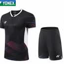 尤尼克斯（YONEX）2026新款石宇奇同款国羽大赛服男女速干透气训练套装 黑色套装-男 L