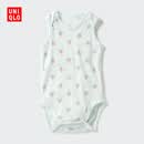 优衣库婴幼儿网眼包臀衣/无袖/1件装宝宝衣服连体衣481764 51 嫩绿色 90cm