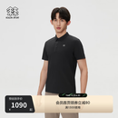 KOLON SPORT/可隆户外休闲衣 男子接触凉感遮热UPF50+ CARVICO短袖 LHPT6MN083-BK 黑色 XL 180/100A