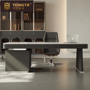 统塔（TONGTA）轻奢岩板书桌设计师办公桌简约现代客厅阅读办公桌书房高档工作台 【160*70*75】书桌+主椅