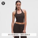 lululemon丨Ribbed Nulu 女士罗纹亨利领挂脖运动背心 B/C LW1FX3S 红木缪斯褐 S /6