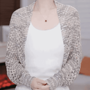【专柜品质】遮肉针织百搭防晒披肩配吊带裙配T桖外搭女士开衫 卡其色 均码