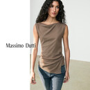 Massimo Dutti夏季新款2026纯棉基础上衣06235700 摩卡棕 XS (CN 165/84A)